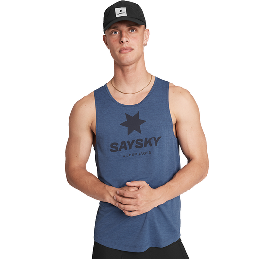 Saysky - Logo Combat Pro Singlet - Blue - Men's -2025