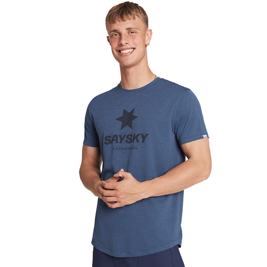 Saysky - Logo Combat Pro T-Shirt - Blue - Men's - 2026
