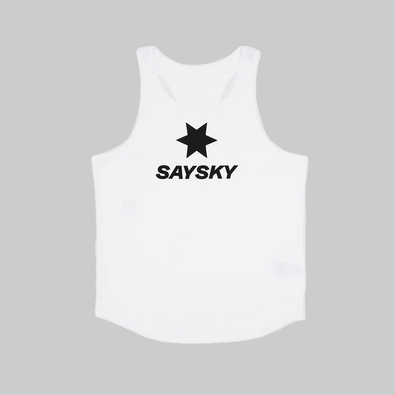 Saysky - Logo Flow Singlet - White - Men's