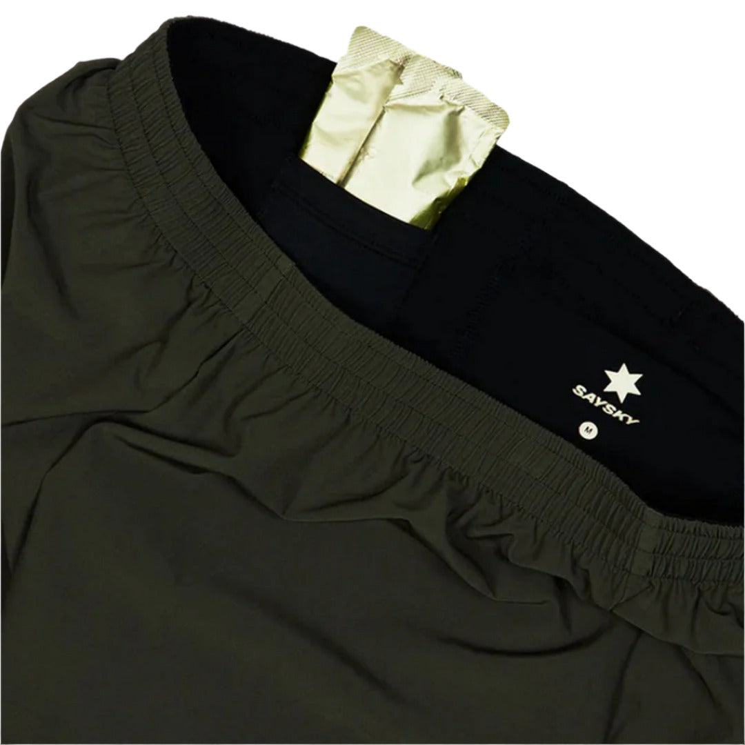 Saysky - 2 in 1 Pace Shorts 5'' - Green - Men's