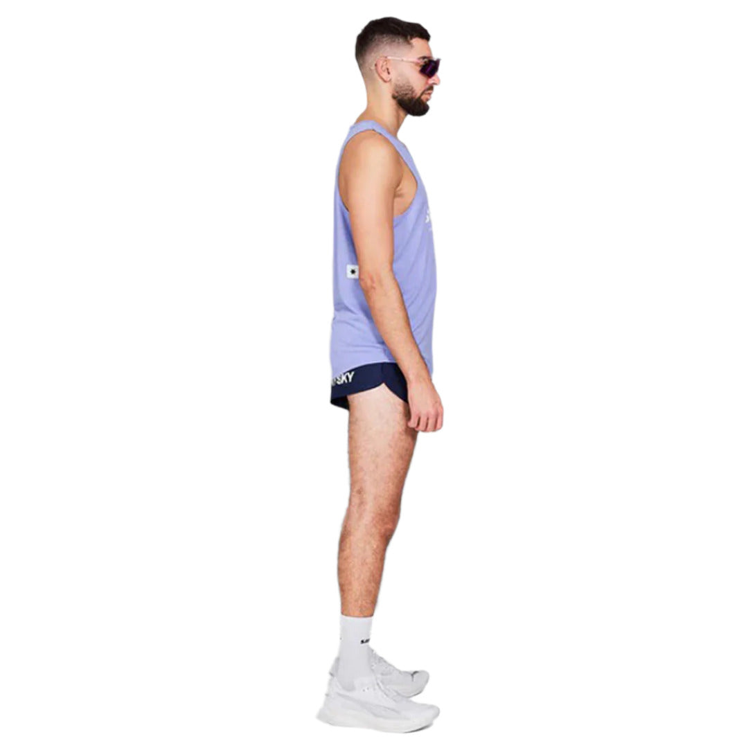 Saysky - Logo Combat Singlet - Purple Melange - Men's