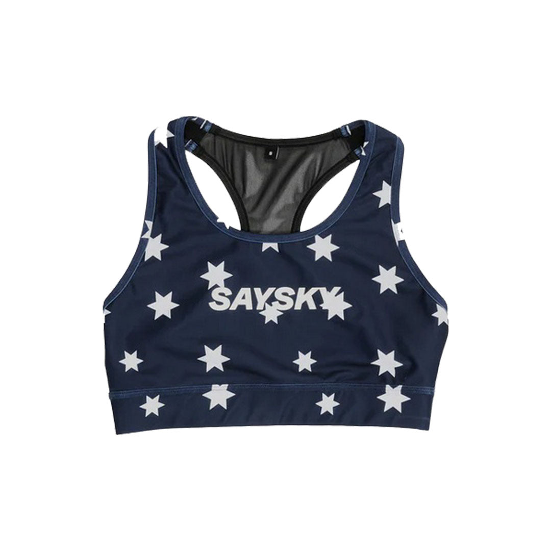 Saysky - Star Combat Sports Bra - Blue/White - Women's