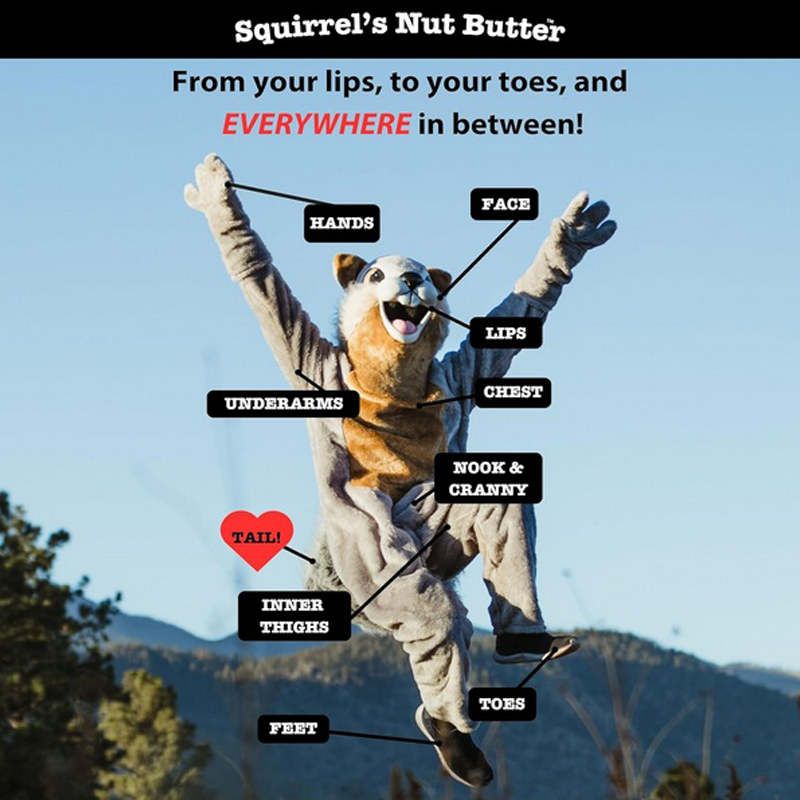 Squirrel's Nut Butter - Anti-Chafe & Skin Repair Original - Adventure Pack 9ml