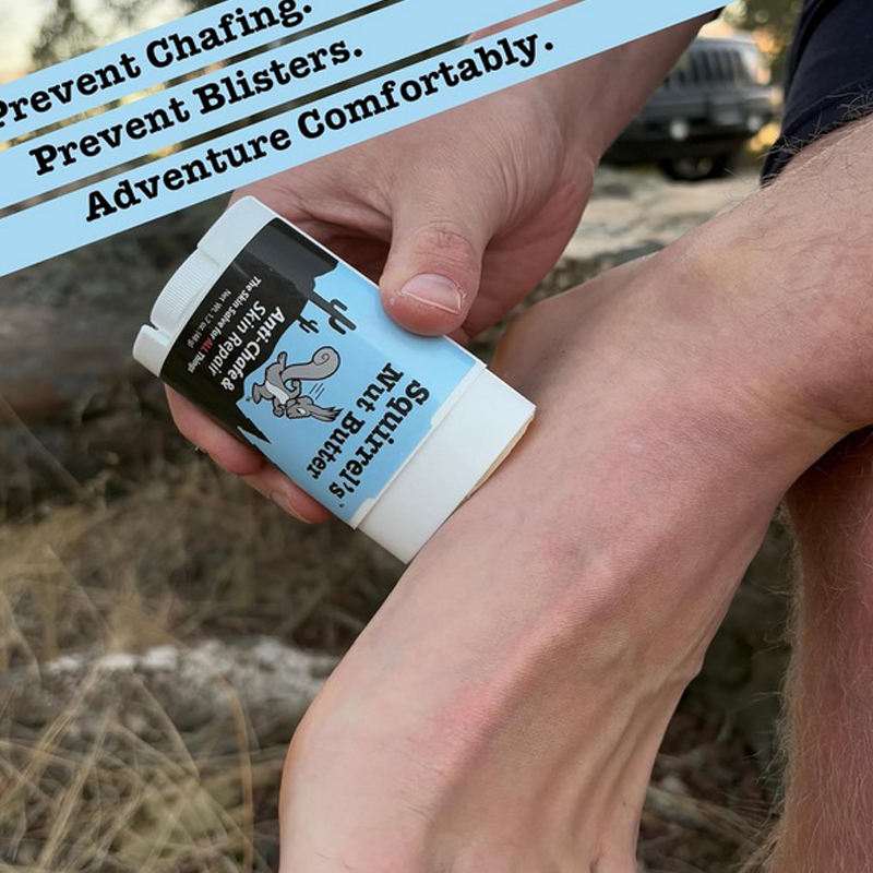 Squirrel's Nut Butter - Anti-Chafe & Skin Repair Stick w/ Peppermint & Tea Tree  - 1.7oz Stick