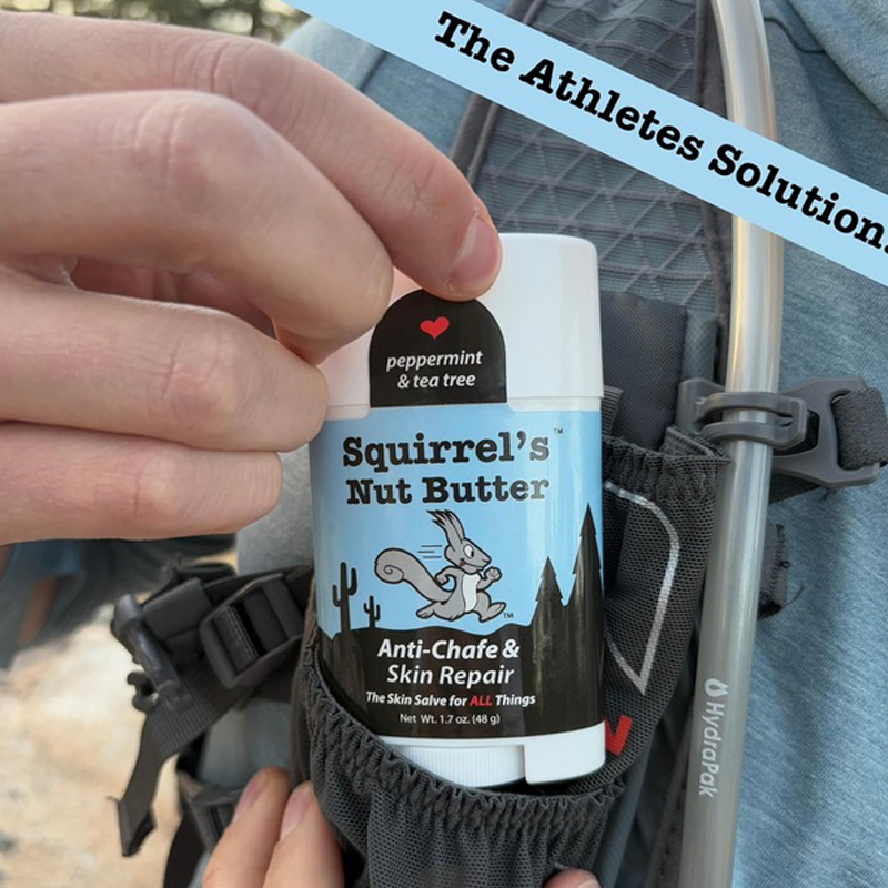 Squirrel's Nut Butter - Anti-Chafe & Skin Repair Stick w/ Peppermint & Tea Tree  - 1.7oz Stick