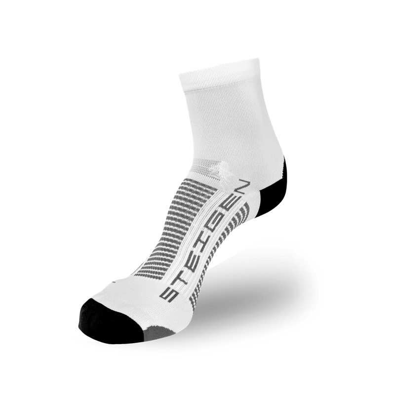 Steigen - 1/2 Length Running Socks - School White