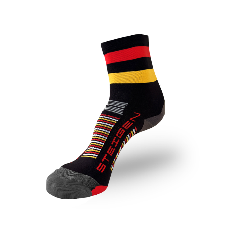 Steigen - 1/2 Length Running Socks - Black Fort