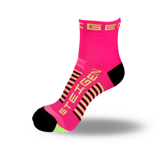 Steigen - 1/4 Length Running Socks - Small Foot - Size 1-6 - Pink