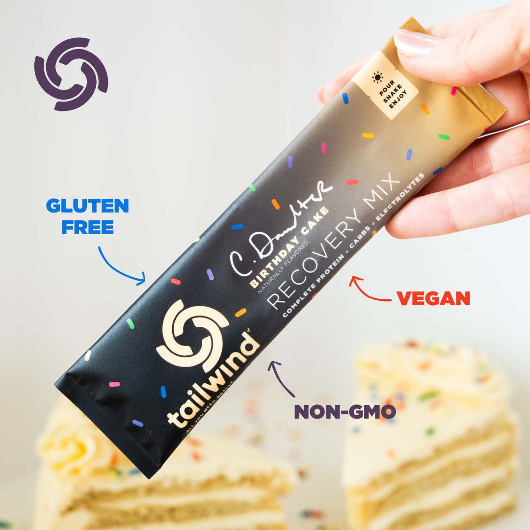 Tailwind Nutrition - Recovery Mix - Single-Serving Stick Pack - Birthday Cake - Limited Edition