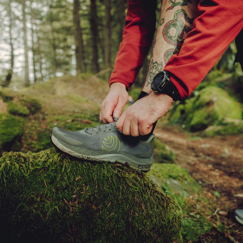 Topo Athletic - MTN Racer 4 - Grey/Lime - Men's