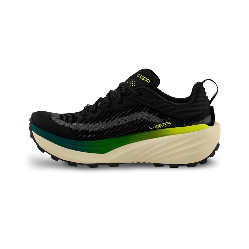 Topo Athletic - Vista - Black/Lime - Men's