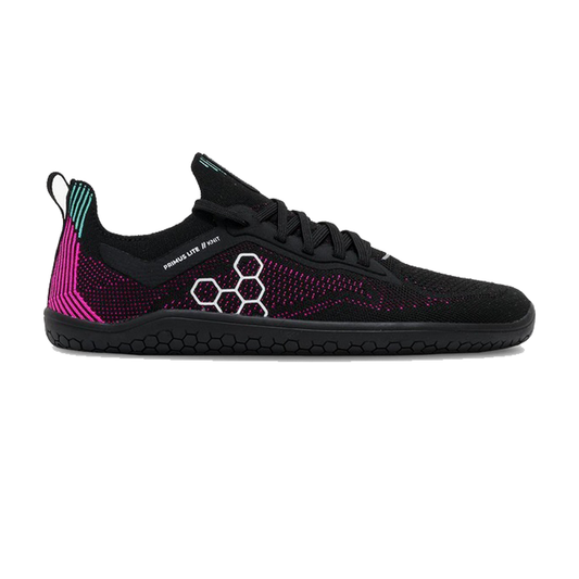 Vivobarefoot - Primus Lite Knit - Obsidian / Vibrant Pink - Women's