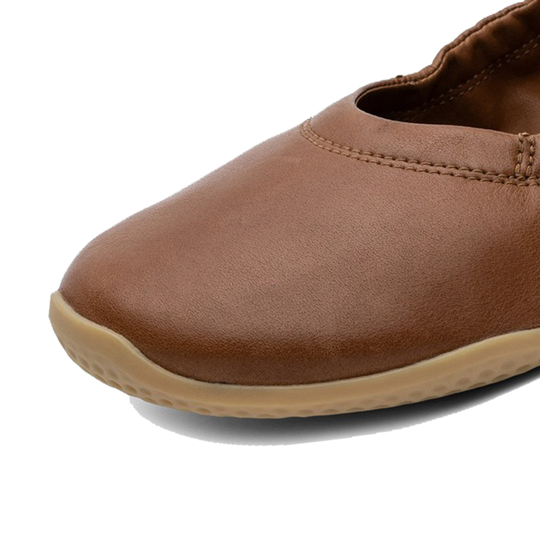 Vivobarefoot - Asana Yin Ballerina Leather - Tan - Women's