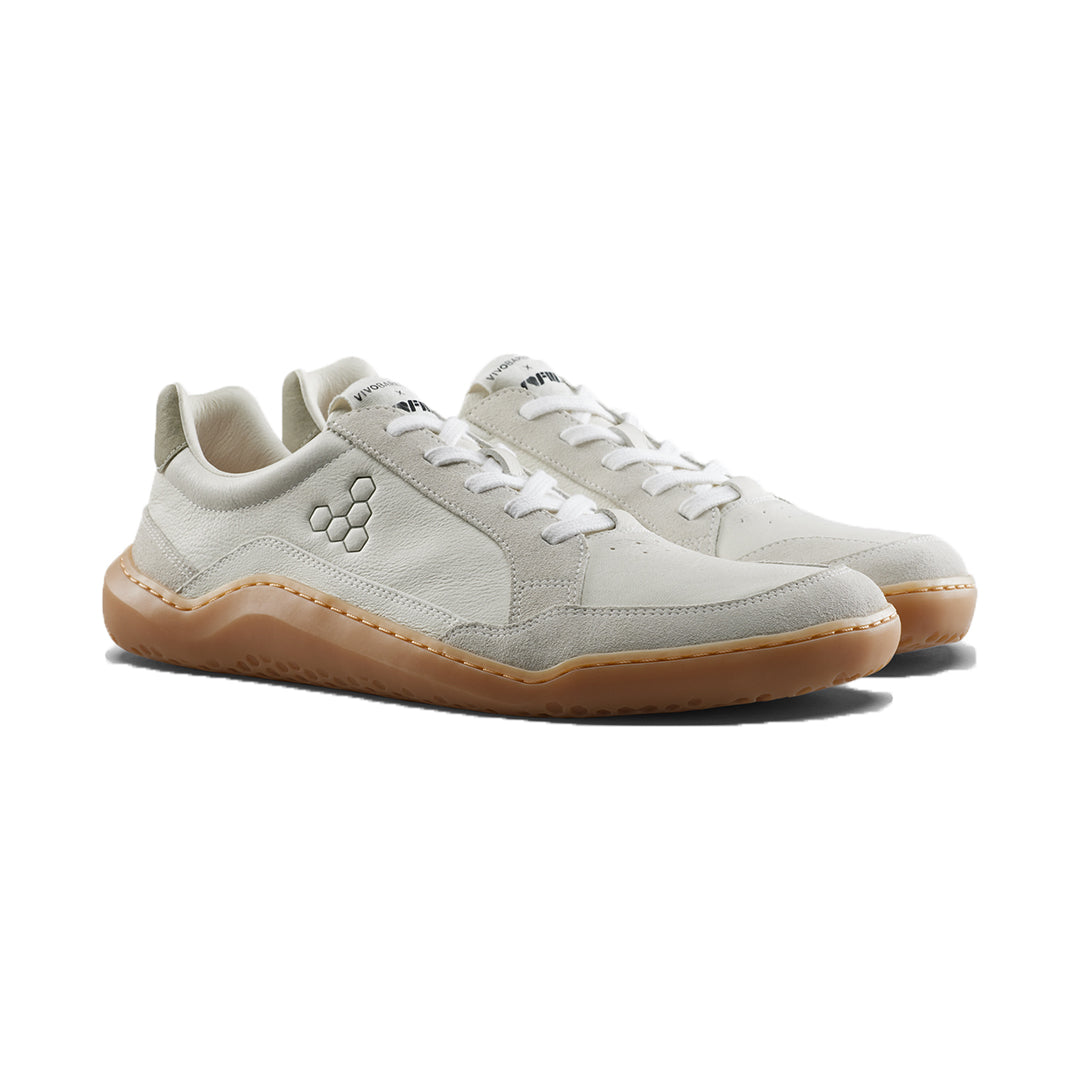 Vivobarefoot - Gobi II Sneaker Premium Leather - Limestone/Dusty Green - Women's