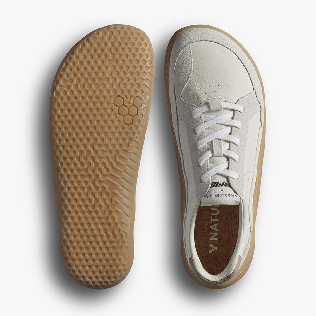 Vivobarefoot - Gobi II Sneaker Premium Leather - Limestone/Dusty Green - Women's