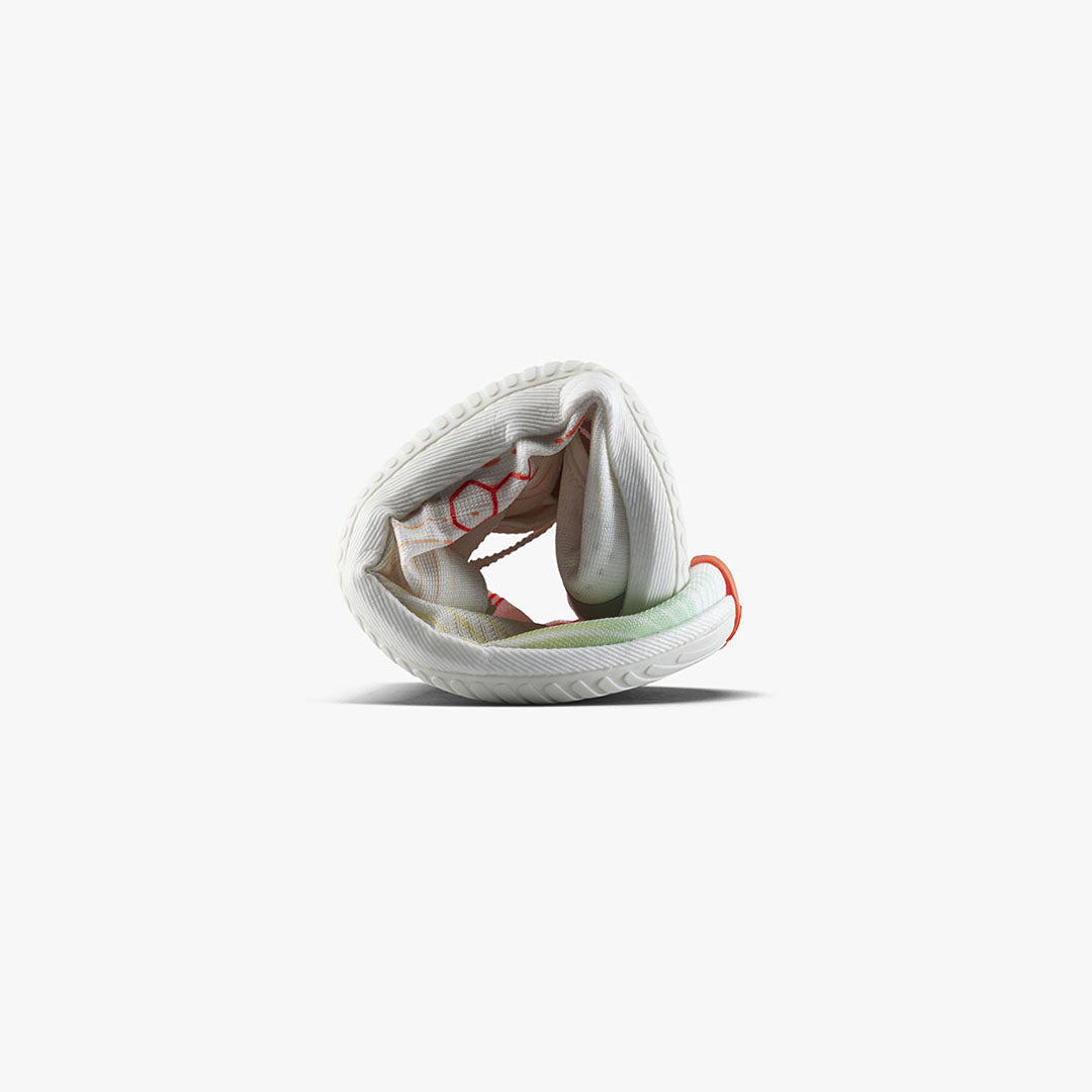 Vivobarefoot - Primus Flow - Bright White/ Neon Orange - Women's