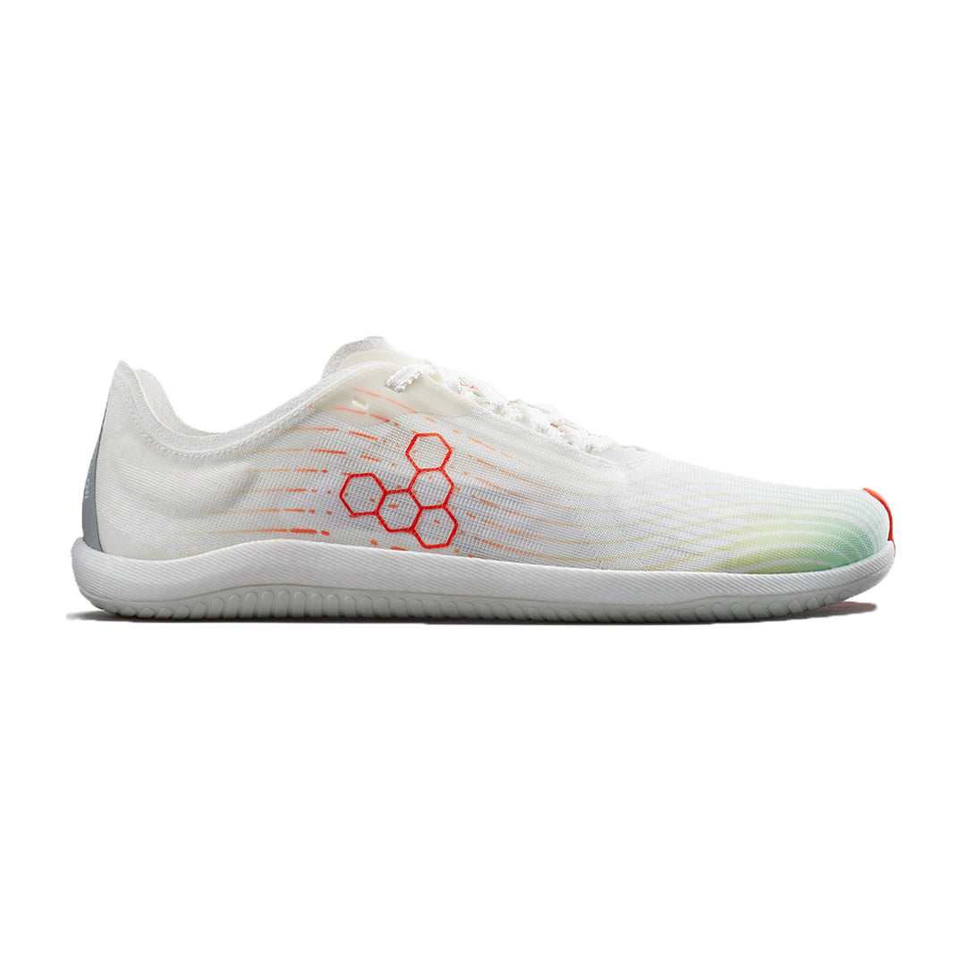 Vivobarefoot - Primus Flow - Bright White/ Neon Orange - Women's