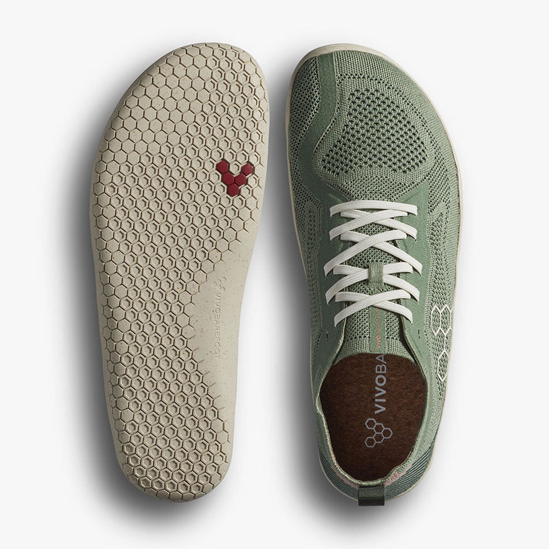 Vivobarefoot - Primus Lite Knit Natural - Dusty Green - Women's