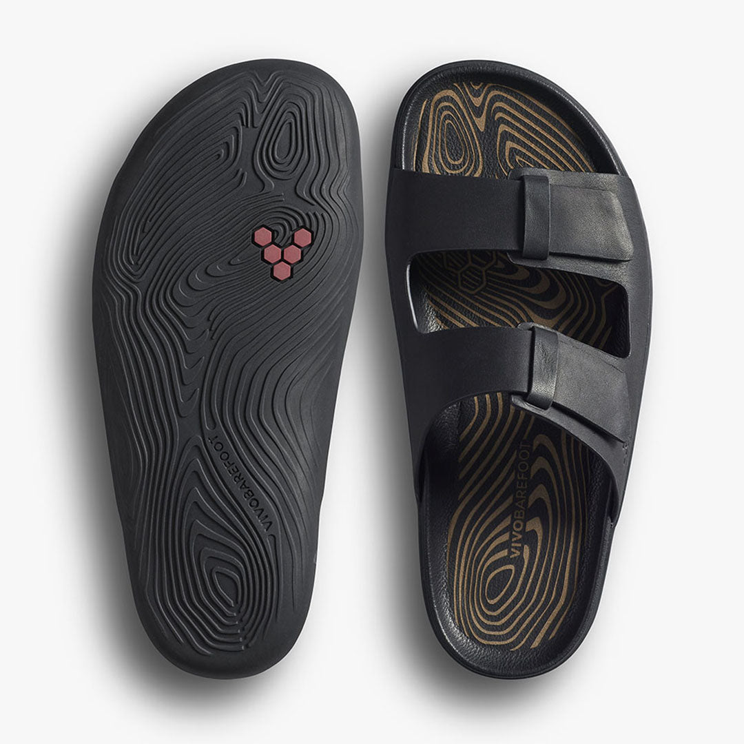 Vivobarefoot - Sensus Yin Slide - Obsidian - Men's