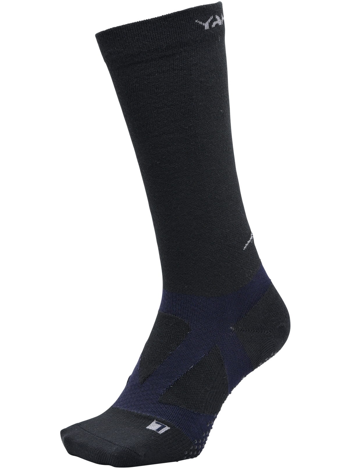 YAMAtune - Spider-Arch Compression - Long Socks - Non-Slip Dots - Black/D.Navy