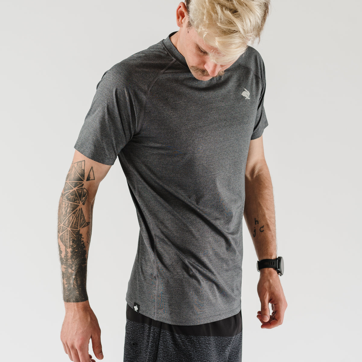 rabbit - ICE Perf Tee SS - Charcoal - Men's