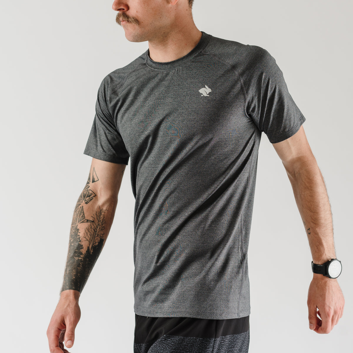 rabbit - ICE Perf Tee SS - Charcoal - Men's