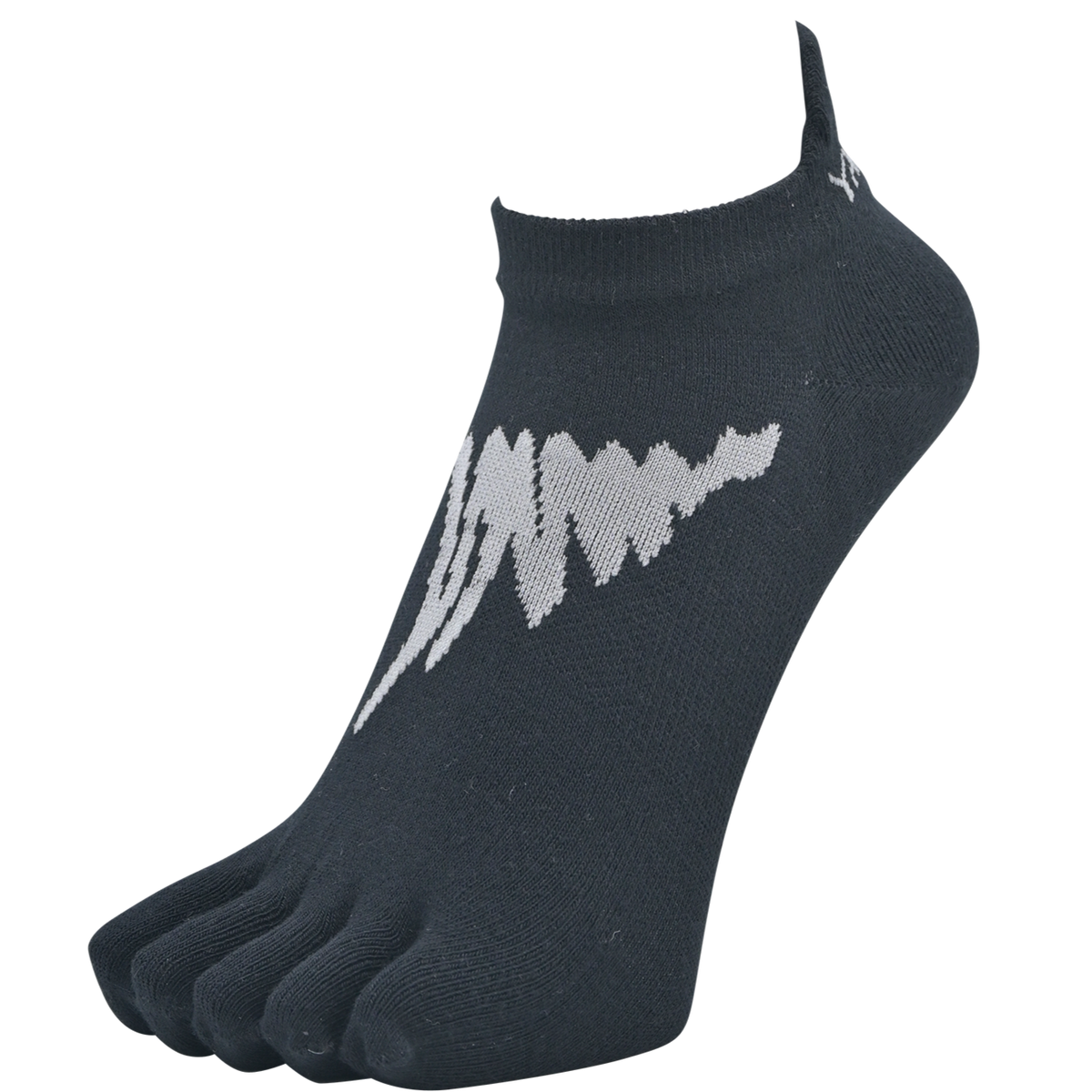 YAMAtune - Track & Field - Short Lightweight 5-Toe Socks - Black/Grey