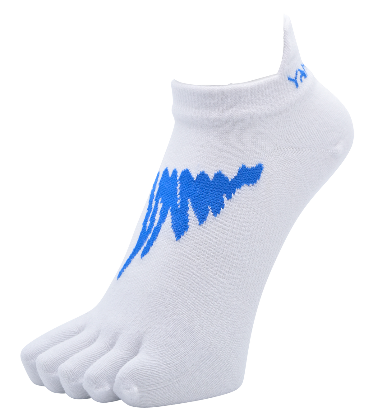 YAMAtune - Track & Field - Short Lightweight 5-Toe Socks - White/Navy